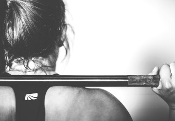 female squat barbell